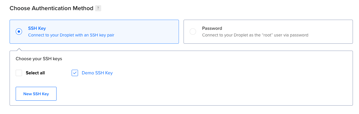 Adding SSH key to a DigitalOcean Droplet