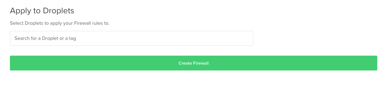 Adding a DigitalOcean Cloud Firewall to your droplet