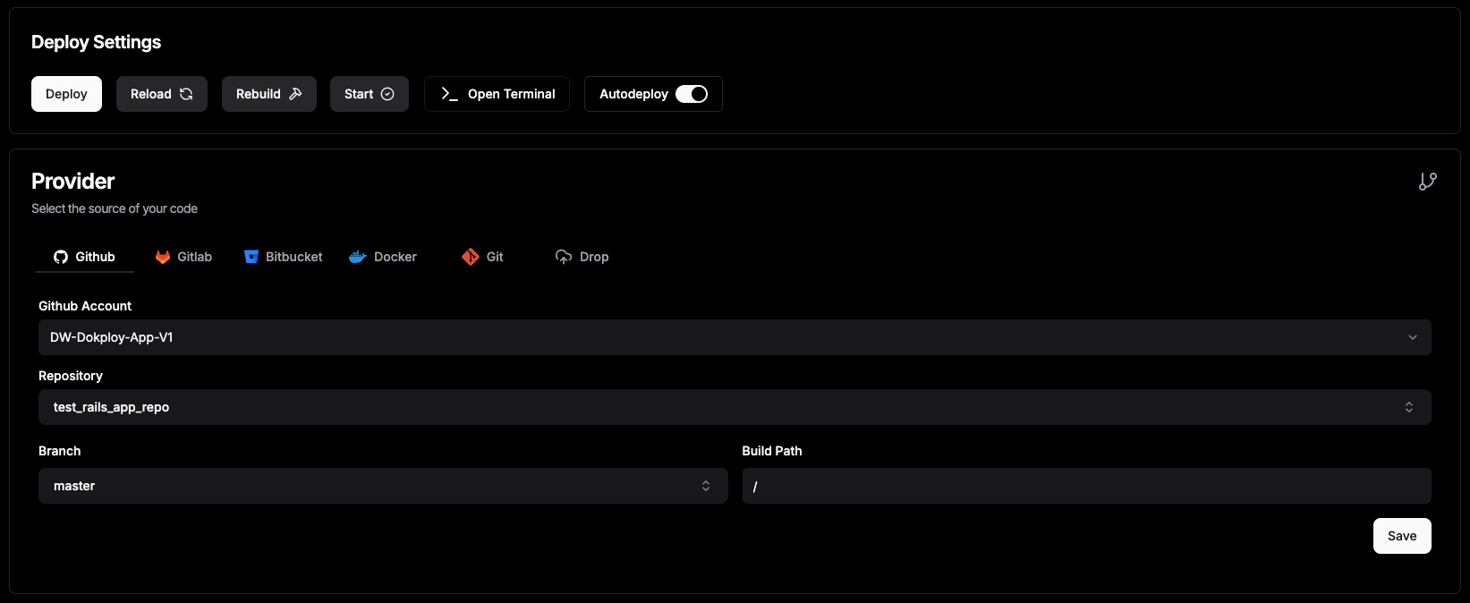 Configure your deployment method